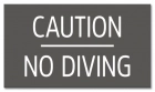 Ontario Canada No Diving Sign