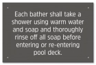 Ontario Canada Shower Rules Sign