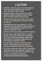 Ontario Canada Spa Rules Sign
