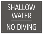 Ontario Shallow Water No Diving Sign