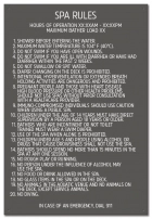 Oregon Spa Rules Sign