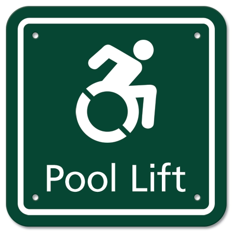Pool Lift w/Dynamic ISA Symbol - Small