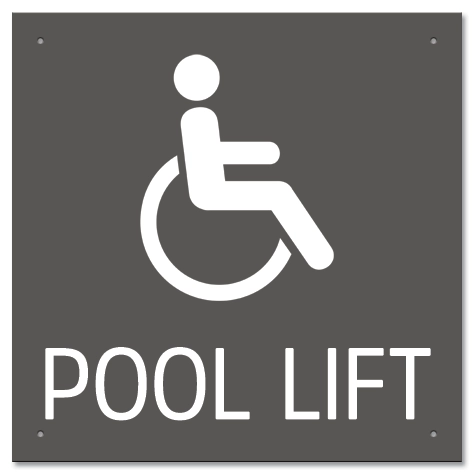 Pool Lift w/ISA Symbol - Large