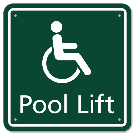 Pool Lift w/ISA Symbol - Medium