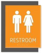 Restroom Sign w/Unisex Symbols