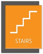 Stairs Sign w/Symbol