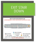 Standard Stairway Evacuation Plans - CA Compliant