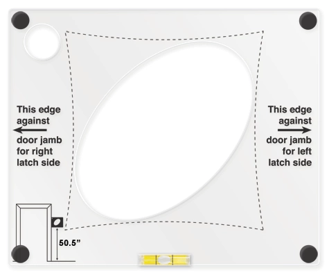 Template for Interior Room Number Installation