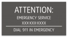 Utah Emergency Pool Sign