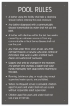 Utah Pool Rules Sign