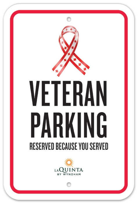 Veteran Parking Sign - Canada