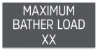 Virginia Maximum Bather Load Sign