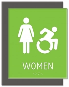 Women Sign w/Female & Dynamic ISA Symbols