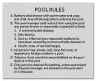 Alaska Pool Hygiene Rules Sign