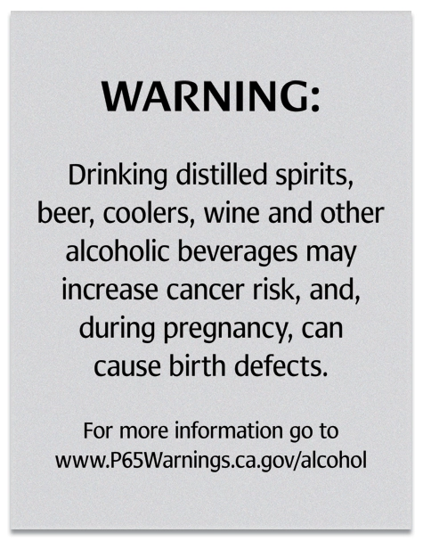 Alcohol Warning Sign: Pregnancy and Birth Defects