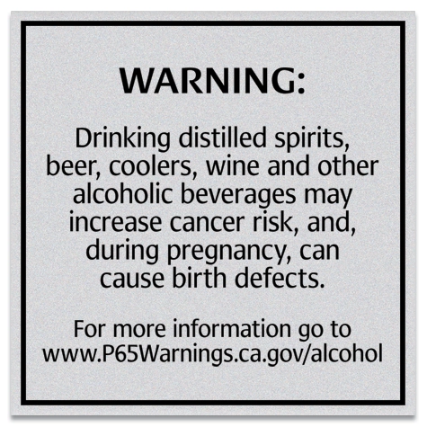 Alcohol Warning Sign: Pregnancy and Birth Defects