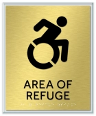 Area of Refuge Sign - Dynamic ISA Symbol