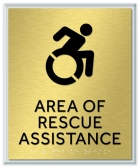 Area of Rescue Assistance Sign - NYC Compliant