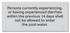 California Diarrhea Pool Sign