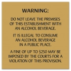Colorado Alcohol Fine Warning Sign