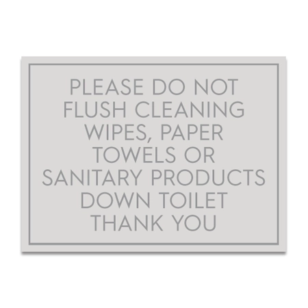 Do Not Flush Sign - C