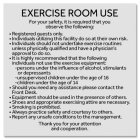 Exercise Room Sign