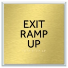 "Exit Ramp Up" Egress Sign - CA Compliant
