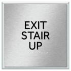 "Exit Stair Up" Egress Sign - CA Compliant