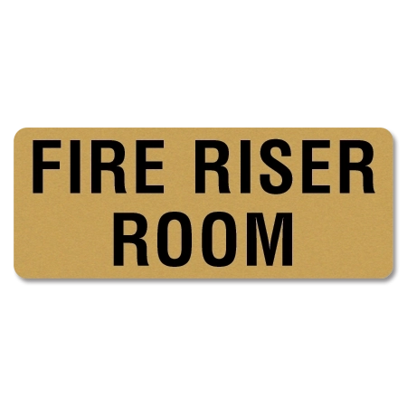 Fire Riser Room Label
