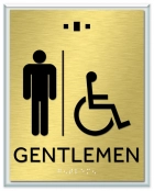 Gentlemen Sign w/Male & ISA Symbols