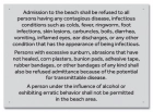 Illinois Beach Admission Rules Sign