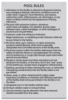 Kentucky Pool Rules Sign