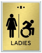 Ladies Sign w/Female & Dynamic ISA Symbols