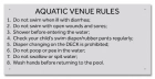 MAHC Bathhouse Sign for Pool Hygiene Facilities