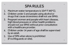 MAHC Spa Rules Sign