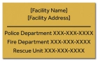 Maryland Emergency Info Sign