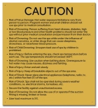 Maryland Spa Safety Rules Sign