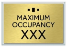 Maximum Occupancy Sign