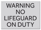 Missouri No Lifeguard Sign