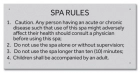 Missouri Spa Rules Sign