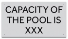 Montana Pool Capacity Sign