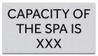 Montana Spa Capacity Sign