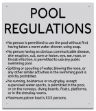 Nebraska Pool Regulations Sign