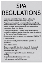 Nebraska Spa Regulations Sign