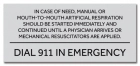 Nevada Dial 911 In Emergency Sign