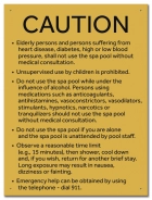 New York City Spa Rules Sign