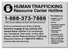 New York Human Trafficking Notice Sign