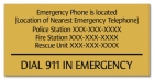Ohio Emergency Phone Sign