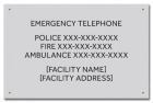 Ontario Canada Emergency Phone Sign