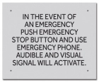 Ontario Canada Emergency Stop Button Sign